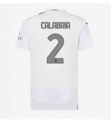 AC Milan Davide Calabria #2 Segunda Equipación Mujer 2023-24 Manga Corta